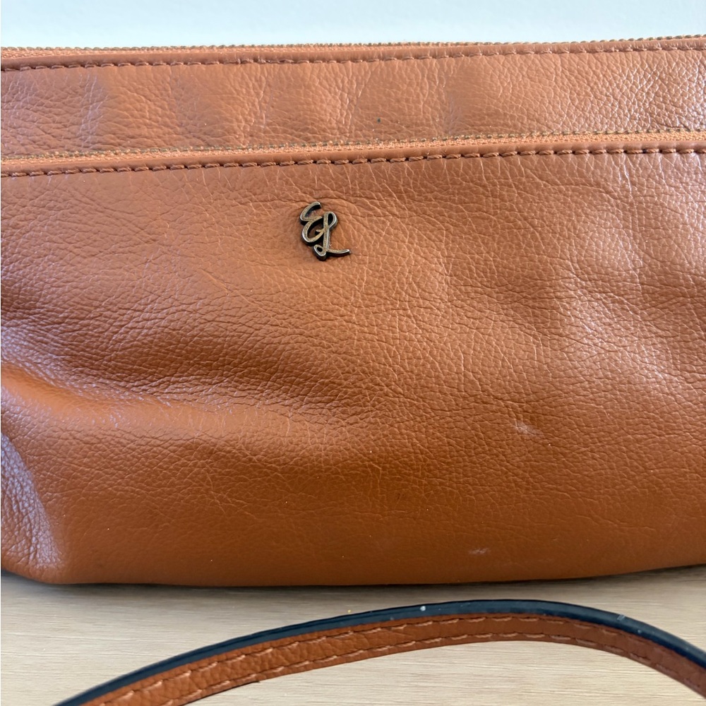 Elliott Lucca Brown Leather Convertible Crossbody Purse - Picture 2 of 8